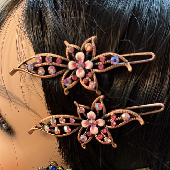 Rhinestone Barrettes - Picture 2 of 4